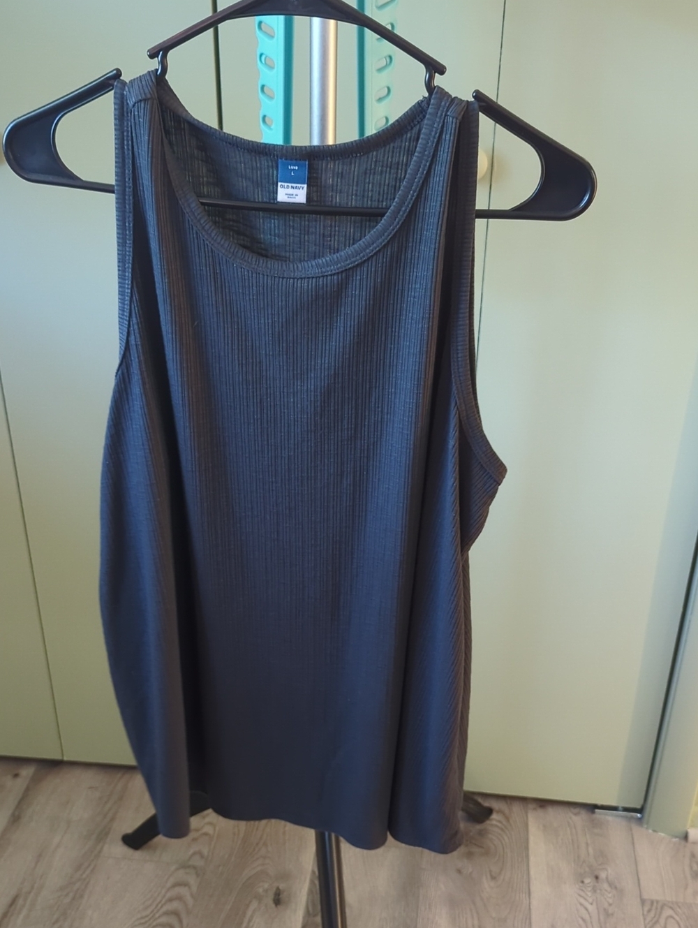 Old Navy Ribbed Tank Top — Charcoal